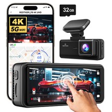 REDTIGER 4K Dash Cam Front,5G Wi-Fi,3.18'' Touch Screen Dash Camera for Cars