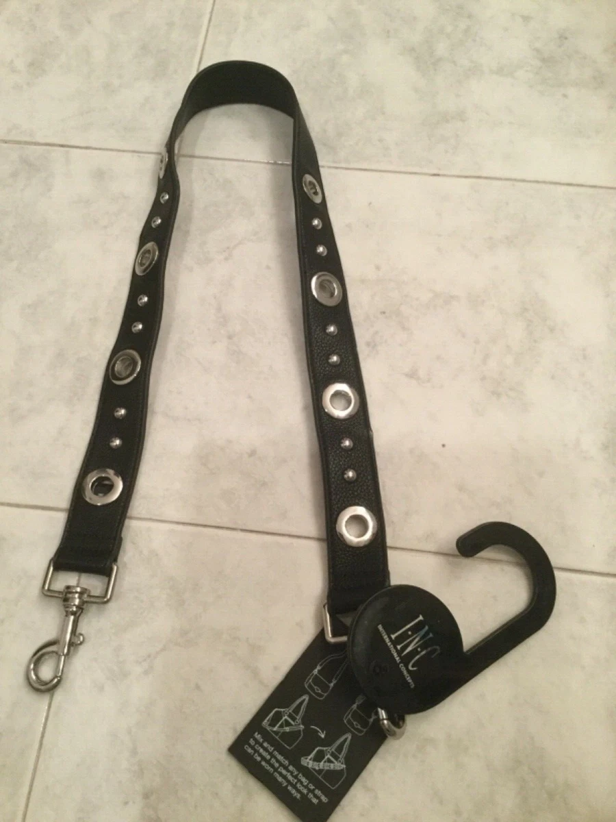 Sac Ceinture Noir INC International Concepts - Simili Cuir Effet Saffiano - Neuf Avec étiquette