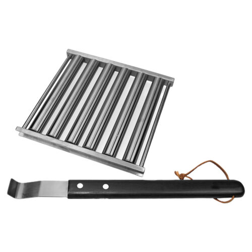 5 Capacity Hot Dog Roller Rack for Grill Sausage Roller with Long Wood Handed