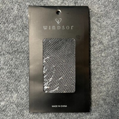 Windsor Black Fish Net Sheer Black with Sparks