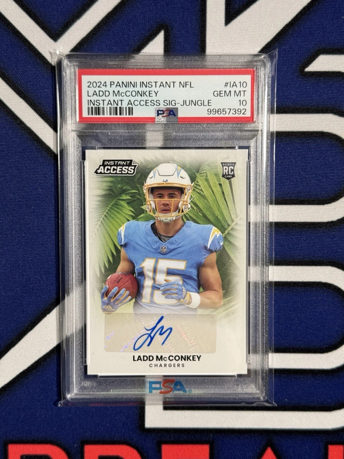 Ladd McConkey Panini Instant NFL Instant Access Signatures #IA10 Jungle