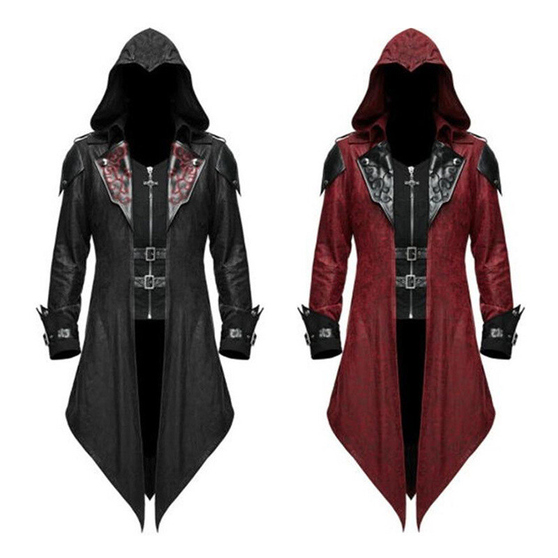 Medieval Retro Punk Gothic Jacket Dark Series Uniform Halloween