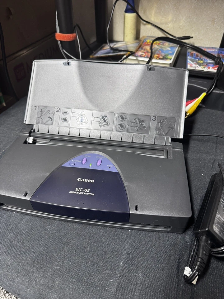 Canon BJC-85 K10190 Bubble Jet Color Mobile Inkjet Printer And OEM Power Adapter - Image 2 of 4