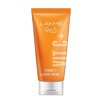 Lakme Vitamin C+ Night Cream, For Healthy & Glowing Skin with Vit C, 50gm