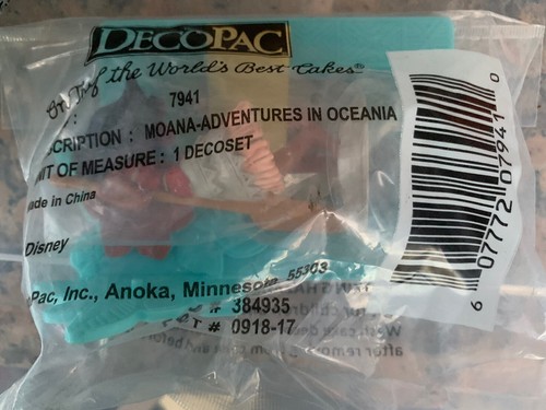 Moana adventures in Oceania birthday Decopac topper for a cake Disney Character - Picture 5 of 5