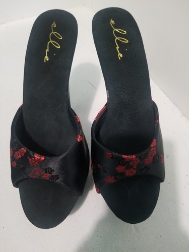 Sandali Ellie 609-India asiatici broccato plateau spogliarellista ballerina mules 9 scarpe - Foto 2 di 4