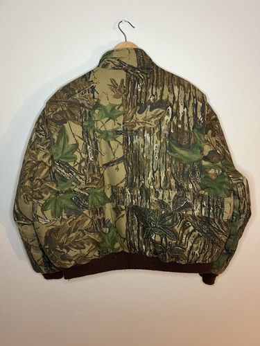 Vintage Duxbak Realtree Camoflauge Bomber Jacket Size Large Made In USA - Picture 5 of 8