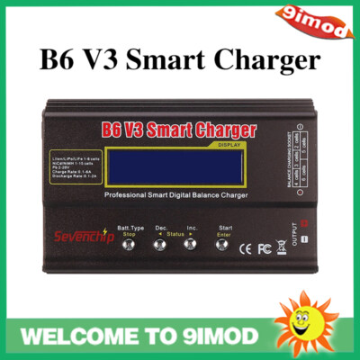 B6 V3 80W 6A Lipo Balance Batterie Ladegerät Entlader Upgrade with Aufladekabel