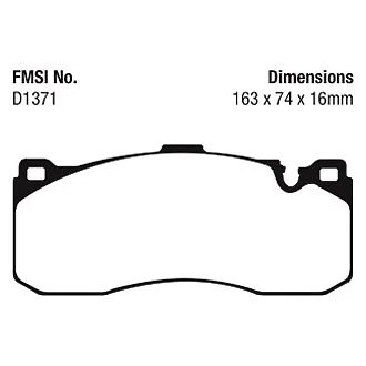 Pastillas de freno delanteras EBC DP41995R Yellowstuff para BMW 135i 2008-2012 Foto 4 de 4
