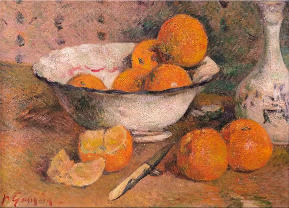 Paul Gauguin - Still Life with Oranges (1881) Signed - 17