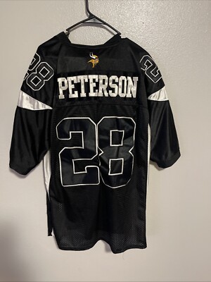 Adrian Peterson Minnesota Vikings Black Stitched NFL Reebok