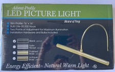 House of Troy Advent Profile LED 16" Black Art Picture Light APL16-7, NEW Sealed