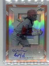 2021 LEAF PERFECT GAME METAL ORANGE REFRACTOR MARI BOYD AUTO 1/1