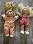 2 Vintage Cabbage Patch Kids Girl Doll Rare One Tooth Doll