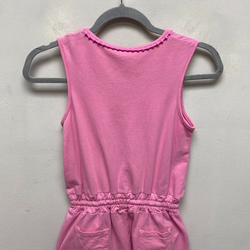 Boden Kids Girls Pink Sleeveless Drawstring Pocket Pom Pom Trim Romper 11-12Y - Picture 5 of 9