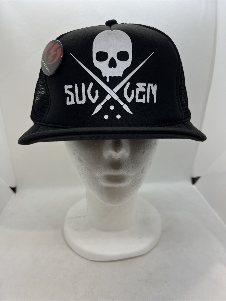 Vintage Y2K Adult Sullen Clothing Skull Snapback Mesh Trucker Hat