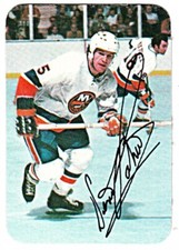 1976-77 TOPPS GLOSSY INSERT #10 DENIS POTVIN New York Islanders Hockey Card