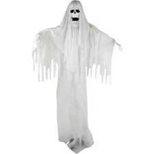 Haunted Hill Farm Life-Size Scary Talking Ghost Halloween Animatronic with Touch