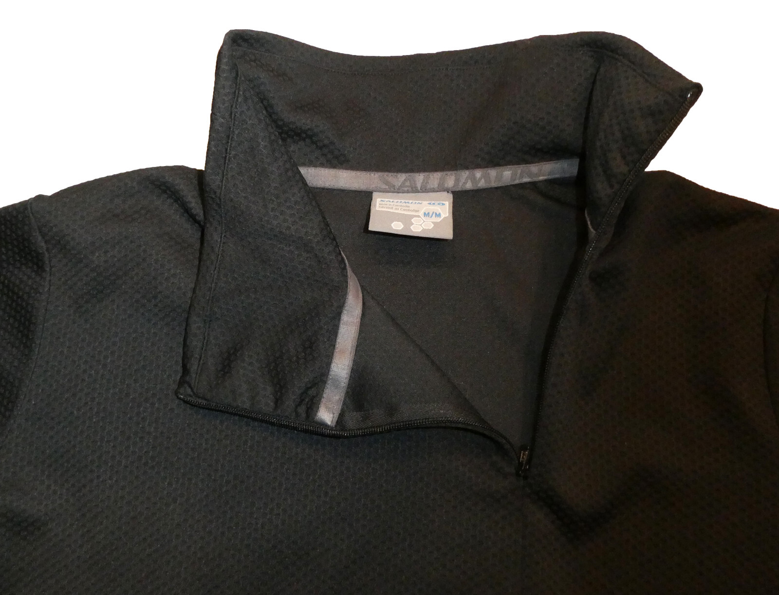 Salomon Motomesh Top Termico con Cerniera Asimmetrica Donna M Nero