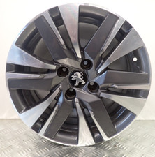 PEUGEOT 2008 16" GREY DIAMOND CUT ALLOY RIM WHEEL 9813836677 (S-24)