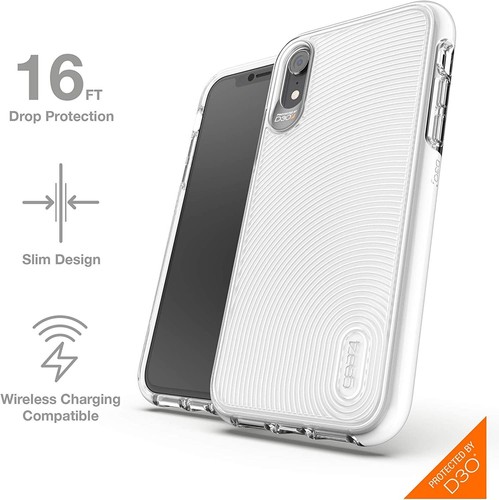 Gear4 Battersea White Cover for iphone XR - IC9BTSWHT - Photo 2 sur 6