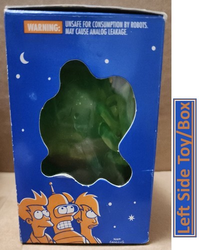 Vintage Futurama Horrible Gelatinoso Blob Figure con Phillip J Fry all'interno con scatola - Foto 9 di 12