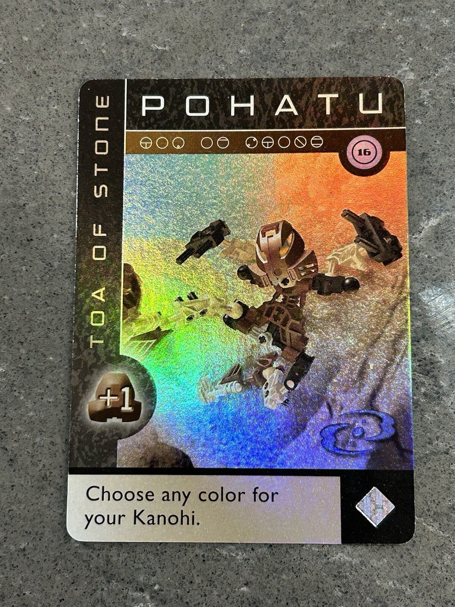 Bionicle McDonalds Promo Cards Pohatu Holo Rare | eBay