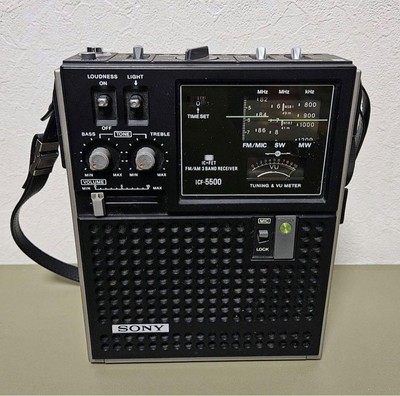 Sony Skysensor 5500 ICF-5500 FM/MW(AM)/SW 3 Bands Receiver with 