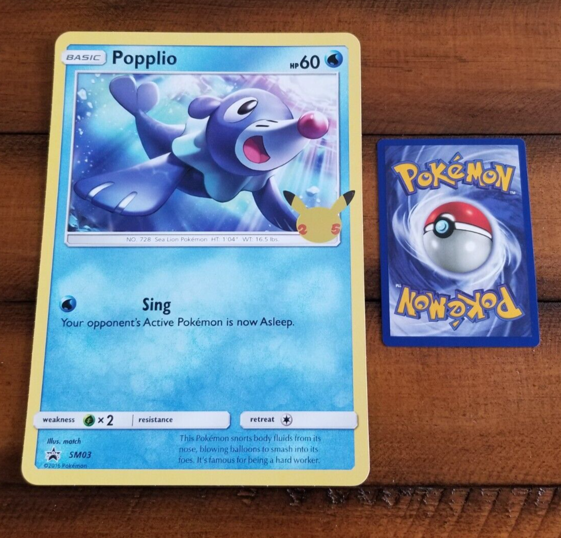 POPPLIO SM03 Celebrations 25th Promo Pokemon Card Near Mint JUMBO Oversized | eBay POPPLIO SM03 Celebrations 25th Promo Pokemon Card Near Mint JUMBO Oversized | eBay