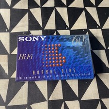 New SONY HiFi 60 Minute Normal Bias Cassette Tape Sealed