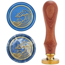 1pc Scrapbook Brass Wax Seal Stamp and Wood Handle sets Spindrift