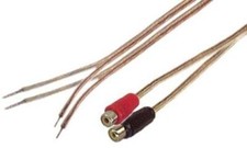 Stereo RCA Phono to Speaker Wire Adapter OFC Oxygen Free Copper Made in USA