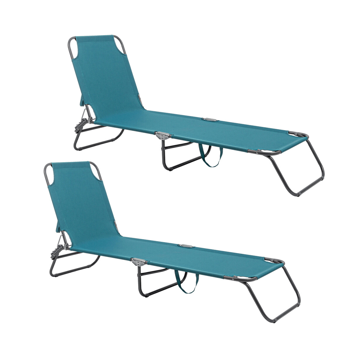 SET LETTINO BRANDINA ACCIAIO PIEGHEVOLE CAMPEGGIO MARE SPIAGGIA OLBIA TURCHESE