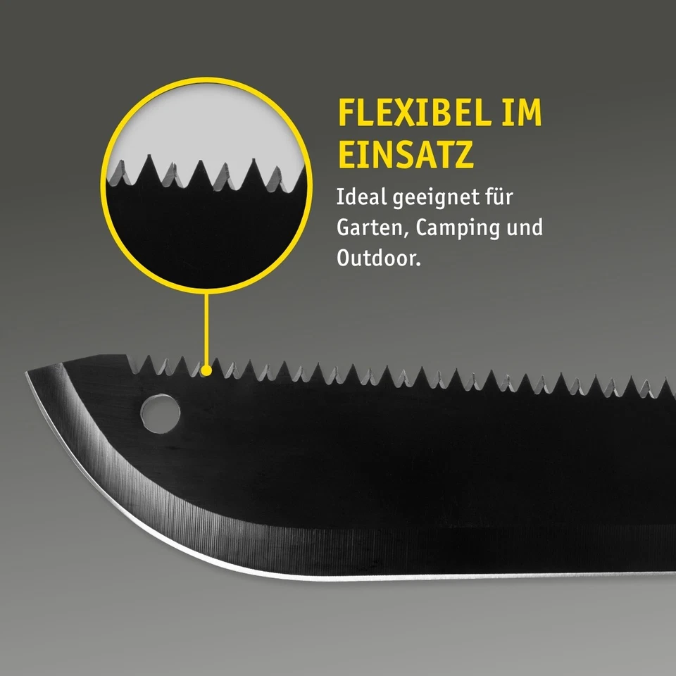 MISTER TOOL Machete Multiuso con Funzione Seghetto, Seghetto Manuale, Ascia da Campeggio e Caccia - Immagine 4 di 4
