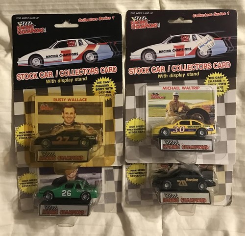 1989 RACING CHAMPIONS **RARE** RUBBER TIRE COMPLETE 16 CAR SET #2 - Picture 4 of 8