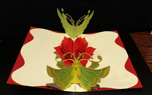 3D Pop Two Butterflies Card.(Blank card,Mother's day, Birthday, or any Occasion - Picture 7 of 8