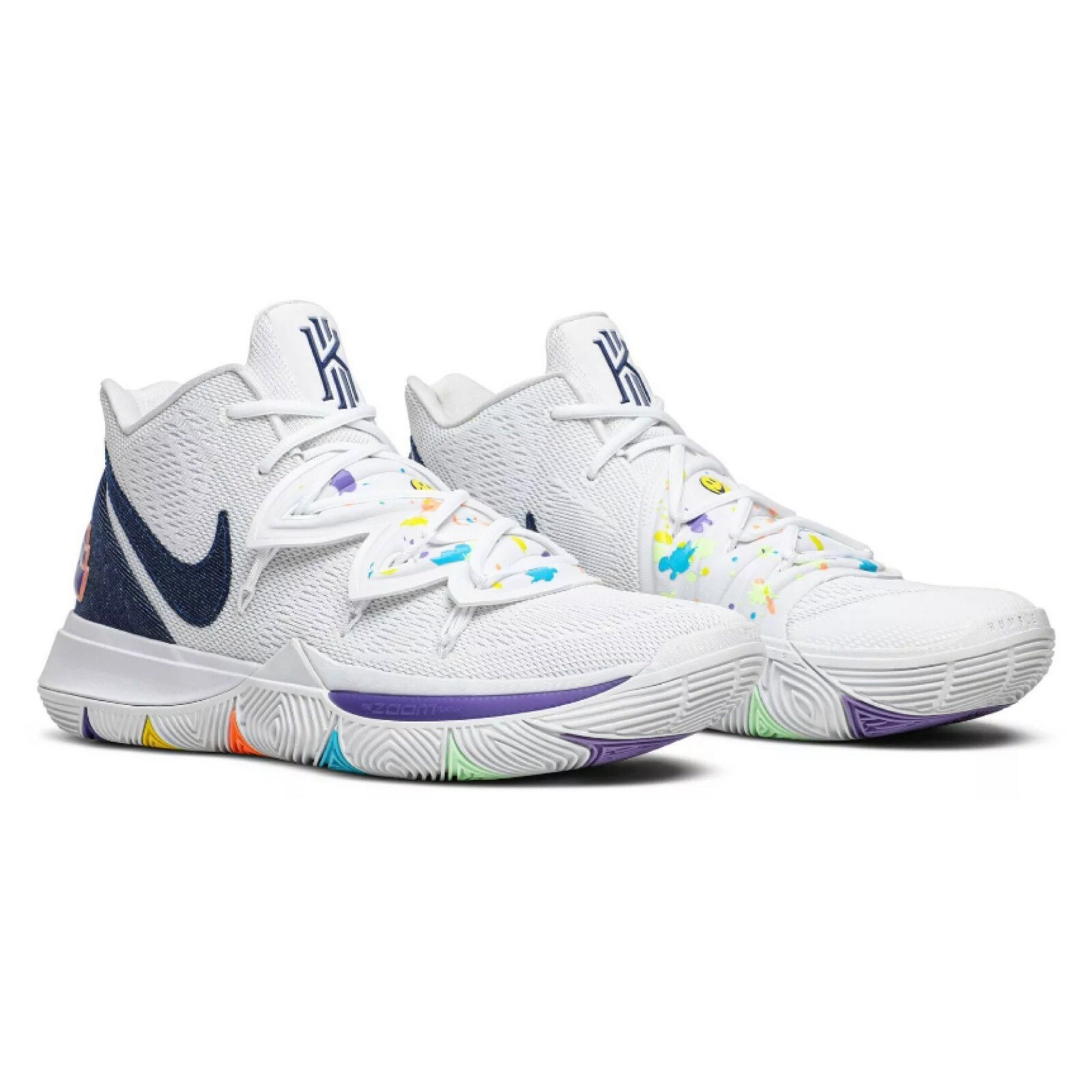 kyrie 5 white deep royal