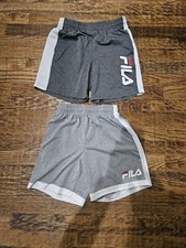 Boy's Size 7/8 Grey White Fila Brand Athletic Shorts