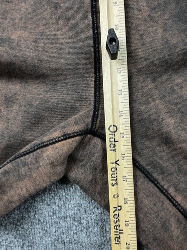 Nike Joggers Mens Extra Large Rust Black Washed Flames Hip Hop Baggy Taper Leg - Picture 14 of 22