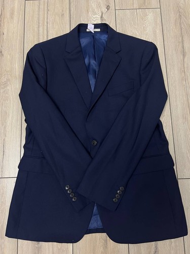 Men's Chester Blazer Wool Jacket Navy 44R M-L classic - Picture 4 of 11