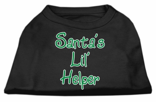 Santa's Lil' Helper Screen Print Dog Cat Pet Puppy Christmas Shirt - Picture 10 of 13