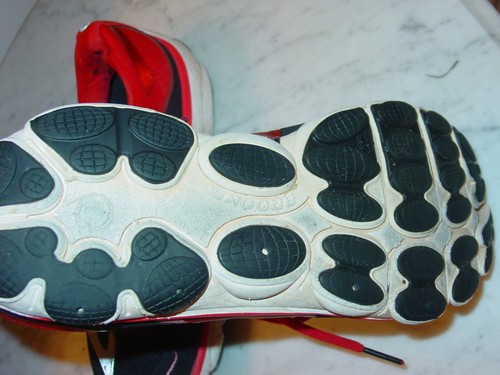 Mens Brooks Pure Flow 4 Red/Black/White 1101901D668 Running Shoes! Size 12.5  - Picture 6 of 11