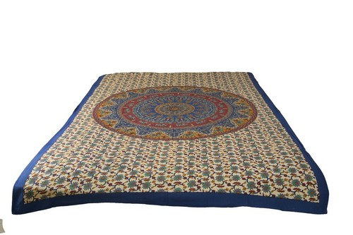 AamiraA Cream Mandala Tapestry Bohemian Wall Hanging Throw Dorm Decor - Picture 3 of 10