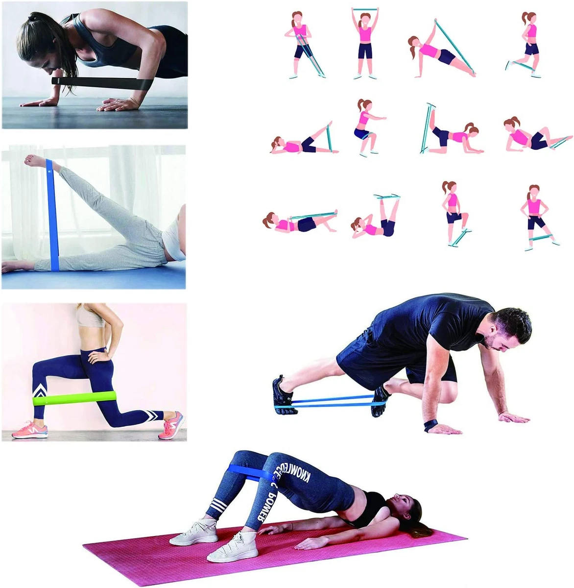 Elastic exercises outlet for legs