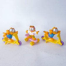 Vintage Garfield Figuren 3 St&uuml;ck Mc Donalds Junior T&uuml;te 1990 Sammelfigur