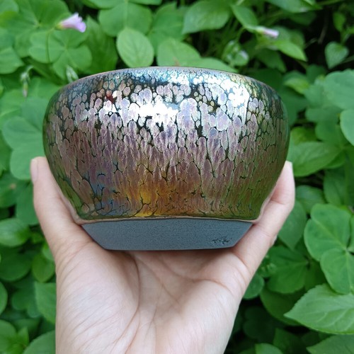 308 Handcrafted Jianzhan Tenmoku Tea Cup w/great glaze 7.1oz Matcha Bowls Gift - Picture 9 of 10