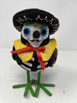 Wondershop Spritz Guitarrista Day Of The Dead Halloween Bird, 2017