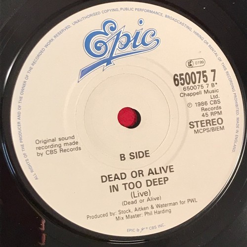 DEAD OR ALIVE Brand New Lover 1986 UK 7" vinyl single original 45 record B - Picture 3 of 4