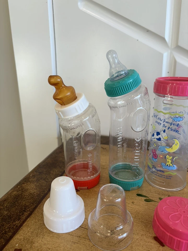 vintage playtex baby nurser bottles Lot Of 8 - Image 4 of 4