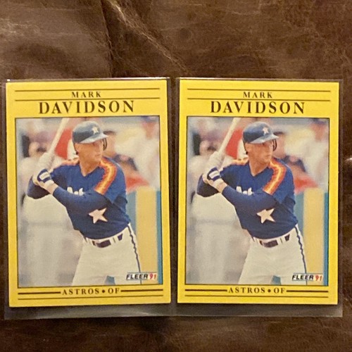 1991 Fleer Mark Davison #504 Astros Near Mint Missing “.” In USA On Back Of Card - Picture 17 of 24